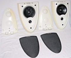 Pioneer S-DS1-H Direct Diffuse Stereo Surround 4-1/2″ Speakers Pair W/Brackets