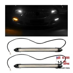 2 PCS Exterior Car LED Lights Flexible LED Daytime Running Light 9.5 Inches