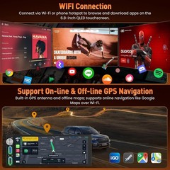 Dodge Ram 1500 1994-2001 Android 15 Car Stereo 8 Core Carplay GPS 6.8″ 4x64GB
