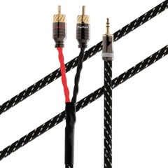 Gold Plated 3.5mm TRS Plug to 2RCA Male HIFI OFC Copper Splitter Audio Cable