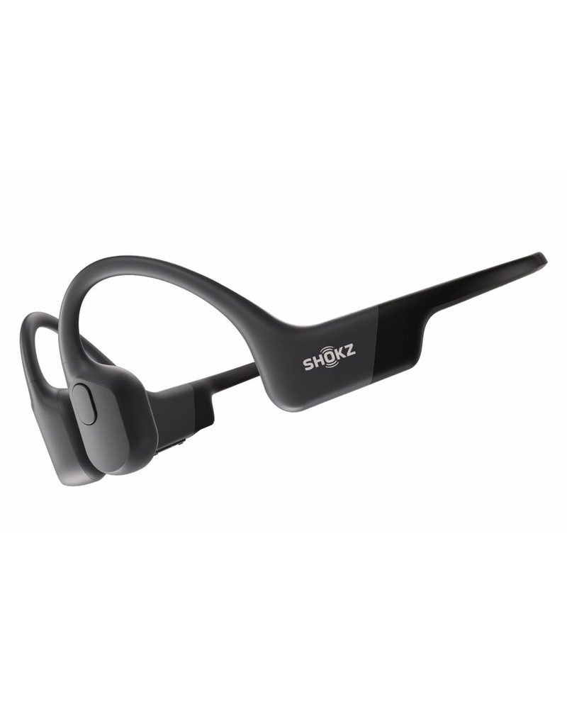 SHOKZ OpenRun Bone Conduction Open-Ear Standard Size+Magnetic Charging, Black