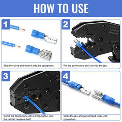 Qibaok 1500Pcs Wire Connectors – Insulated Electrical Wire Terminals (Copper) –