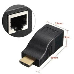 4K 1080P HDMI Extender to RJ45 Over Cat 5e/6 Network LAN Ethernet Adapter Lot