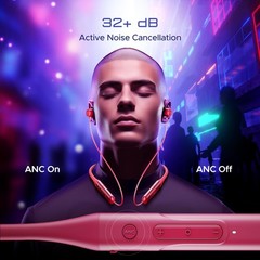 Boat Rockerz 255 ANC, 100HRS Battery, Spatial Audio, 32Db, Fast Charge