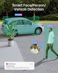 ZOSI 8MP 4K 8CH NVR 5MP PT PoE Home Security Camera System AI Person Detection
