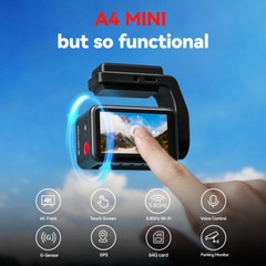 REDTIGER 64+128G A4 Dash Cam Front and Rear 4K Dash Camera 2″ Touch Screen