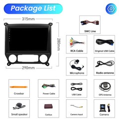 For 2014-2018 Chevrolet Silverado GMC Sierra Carplay Android 13 Car Stereo Radio