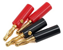 20Pcs or 10 Pairs Banana Plugs Gold Plated Pin Speaker Wire Test Equipt, Ham 10X