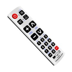 Universal Big Button Remote Control A-TV2 URC-1234ALB for Almost All Brand TVs