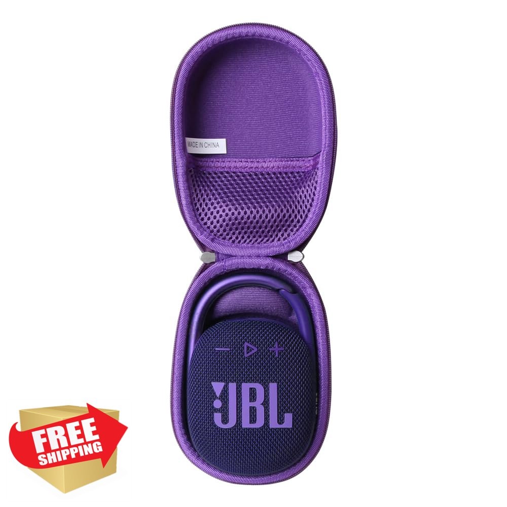 adada Hard Case Purple for JBL Clip 5 Portable Bluetooth Speaker