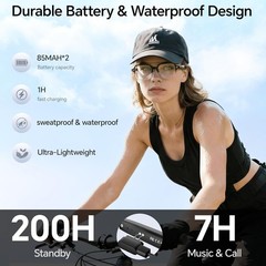 Aviator Smart Glasses for Men & Women, Audio Bluetooth Glasses, Wear Induction