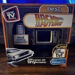 Tiny TV Back To The Future Mini TV with Remote Working