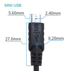1pc 1M/3.3ft Mini USB Male Plug Cable 2 wires Power Pigtail Cable Cord DIY