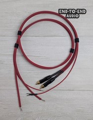 Unterminated Turntable Cable Set- RCA Mogami Cable Spade Ground Wire