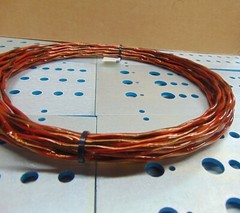 25 feet 16 AWG Silver Plated Copper Kapton Speaker Wire 2 Twisted SPC Vintage