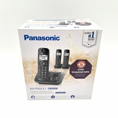 Panasonic KX-TGE633 DECT 6.0 Expandable Cordless Phone with Digital Answering