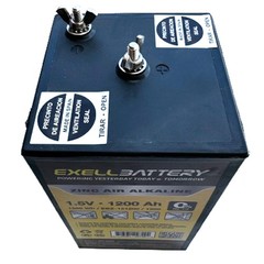 Exell Battery EBZ-151200 1.5V 1200Ah Zinc Air Alkaline Battery