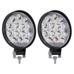 2 x 4.5” Round LED Work Light Bar Flood Spot Pods Offroad Fog Driving ATV Truck