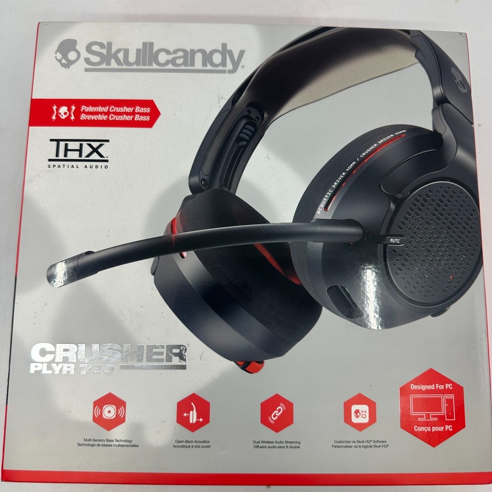 Skullcandy Crusher PLYR 720 Wireless Gaming Headset W/ THX Audio