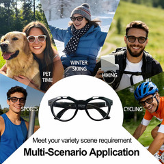 AI Smart Glasses with Camera: POV Video Recording & Bluetooth Audio | AI Object