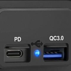 12-24V 4.8A Dual USB PD QC3.0 Car Boat RV Charger Socket LED Power Outlet lot