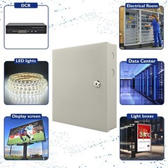18 CH CCTV Power Supply Box DC 12V 10A fit CCTV DVR Security System and Cameras