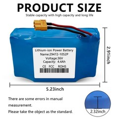 36V 4.4Ah 10S2P Brand New Li-Ion Battery For Hoverboard Scooter Balance Board