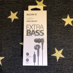 For SONY MDR-XB55AP Bass Booster In-Ear Headphones With Remote & Mic Black/Grey