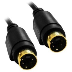 S-Video Male Cable 3ft 6ft 12ft 25ft – 4 Pin – SVideo SVHS Gold Plated HDTV VCR
