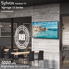 Sylvox 65″ Outdoor Digital Signage TV Waterproof IP65 fire stick WIFI 1000 nits