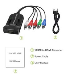 Component YPbPr to HDMI TV Adapter RGB Converter Adapter R / L Audio Output