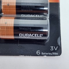 Duracell 123 Lithium 3V Batteries DL123 CR17345 (6 Pack) Exp 2033