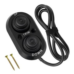 Trim Switch for Boat, Boat Tilt Black Push Button,