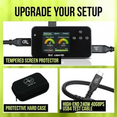 BLE caberQU V4.6 USB-C Cable Tester USB4 40Gbps 240W eMarker Bluetooth