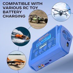 B6AC 80W Lipo Battery Balance Charger 6Amp Discharger, RC Hobby Battery Charger