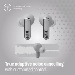 JBL Live Beam 3 Noise-Canceling True Wireless Earbuds (Silver)