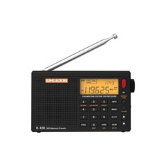 XHDATA R108 Portable Radio AM/FM/SW/LW/Airband Shortwave Receiver with Battery