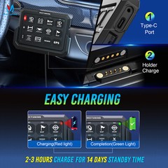 4/6 Gang Wireless Switch Panel ON-OFF Strobe Control System LED Work Light Bar