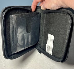 Case Logic CD DVD Travel Case 28 Black Vinyl Zip Closure