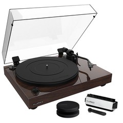 Fluance RT82 Reference Turntable with Record Weight and Vinyl Cleaning Kit
