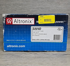Altronix SAV4D 12VDC 5A PTC Outputs 4 Output CCTV Power Supply Grey Enclosure