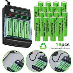 16Pcs AA AAA Rechargeable Battery Alkaline Batteries 3000mah 1.5V Power Charger