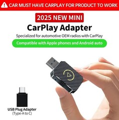 3-in-1 Wireless CarPlay Adapter &Android Auto Wireless Adapter,Plug&Play