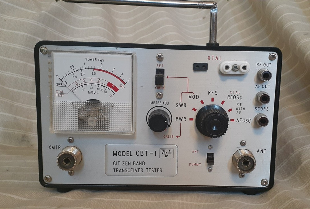Vintage Vanco model CBT-1 Citizens Band CB Radio Tester, Tested & Working!