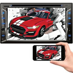 200w 2Din Car NAVI 6.2″ DVD CD Touch Screen Radio Mirror Link For Android & IOS