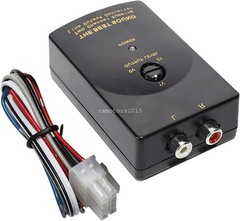 Car Audio Speaker Wire to RCA Line Output Converter for Amplifier Subwoofer 2CH