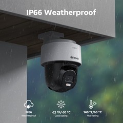 ANNKE 3K 5MP PoE Security IP Camera Full Color Night Vision Two Way Audio H.265+