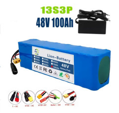 48V 13S3P 100Ah 1000W Li-ion Battery Pack 100000mAh with BMS + Charger Set New