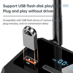 Bluetooth 5.3 Home Stereo Audio Receiver AUX USB Optical HD Music to RCA Adapter