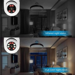 1/2/4x E27 5G Smart Bulb Camera 1080P HD Video Two-way Audio Remote App Control